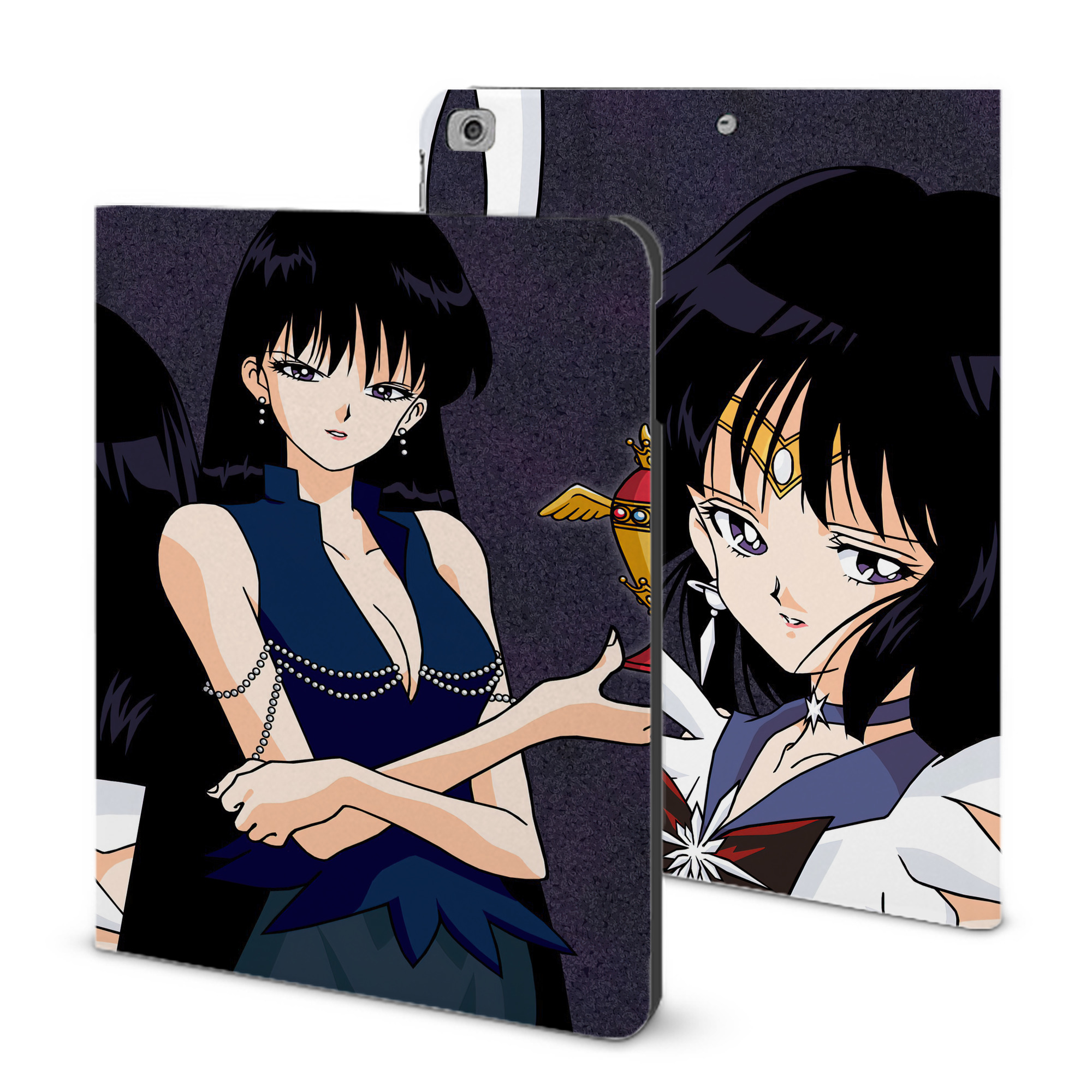 （画像用） 美少女戦士セーラームーン Sailor Moon IPad ケース ブック型 PUレザー TPU 耐衝撃 軽量 薄型 ペン収納なし 全面保護 IPad 各モデル対応